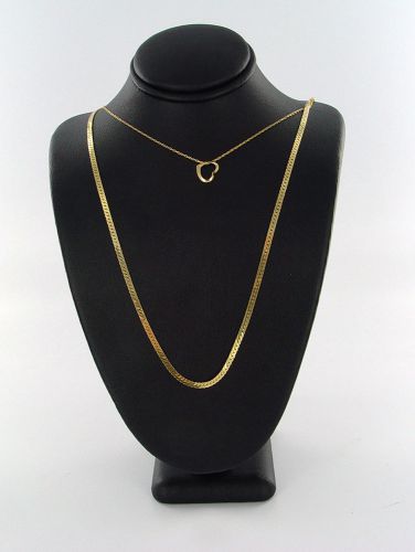(2) BLACK LEATHERETTE 8&#034; NECKLACE DISPLAY BUSTS *NEW*8372-2