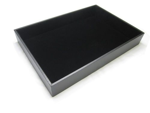Black Velvet Jewelry Designer Utility Display Case Tray Showcase 2 inch Height
