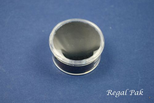 Clear Acrylic Round Gem Jar With Black Foam (One Dozen)