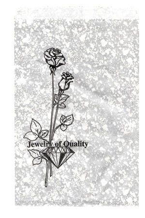 100 Jewelry Paper Gift shopping Bag 6x9 #3 Silver Tone