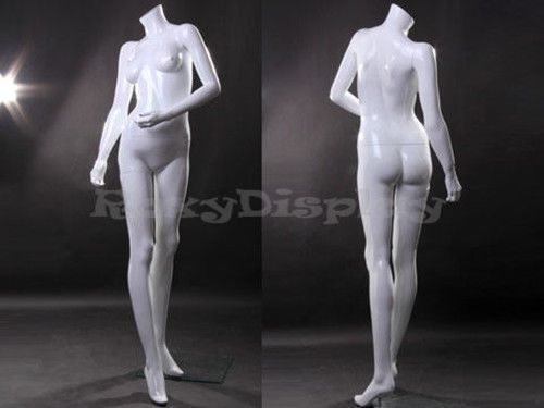 Female Fiberglass Headless style Mannequin Dress Form Display #MZ-LISA10BW