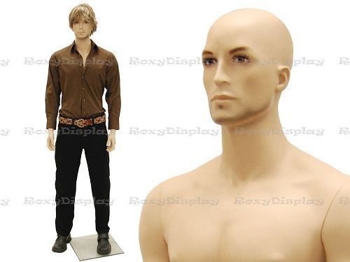 Fiberglass fleshtone male realistic mannequin display #mc-gm43 for sale