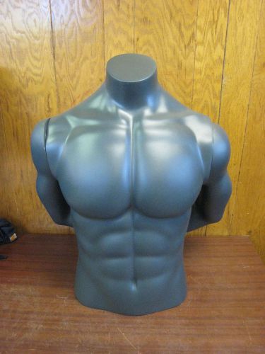 Greneker mt purform polyethylene mannequin male torso w/ arms used for sale