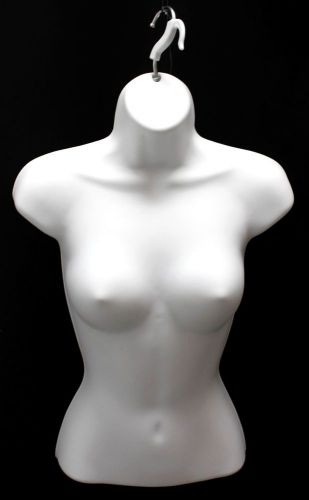USED 10 OF WHITE FEMALE WOMEN MANNEQUIN DISPLAY BODY TORSO DRESS/TOP BODY FORM