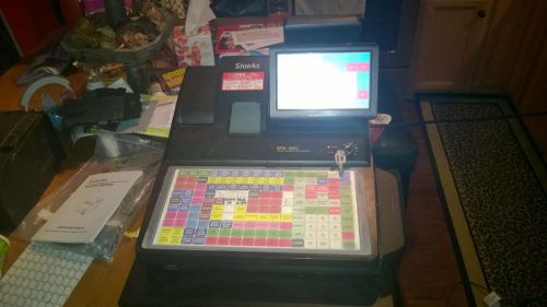 SAM4S SPS-520 7&#034; touch screen hybrid POS system with kitchen printer
