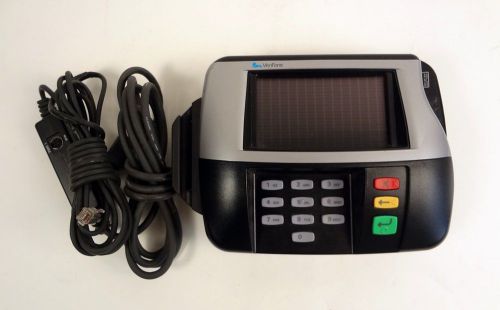 USED Verifone MX860 (M090-407-01-RB) Credit Card Reader W/Pen, Data Cable Damage