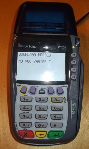 Verifone vx570 dual com credit card terminal for sale