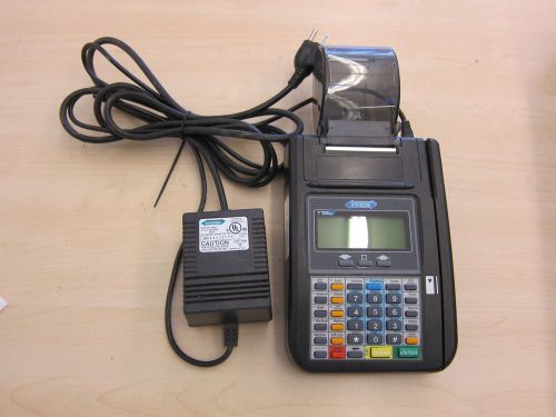 Hypercom T7 Plus Credit Card Terminal Reader &amp; Printer with Power Adapter
