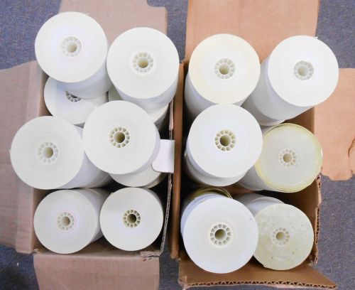 38 rolls 3&#034;- 2 ply thermal paper Eclipse Quartet VeriFone terminal and  ink