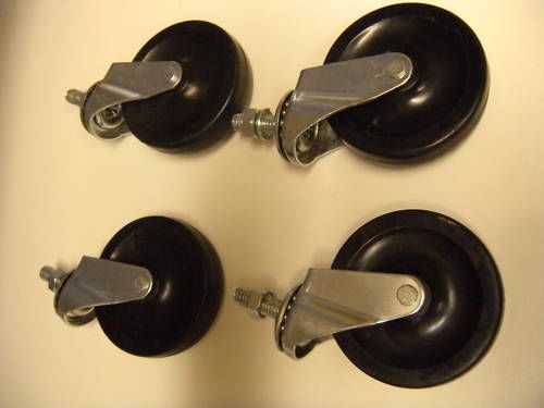 Collapsible rolling rack wheel (4) for sale