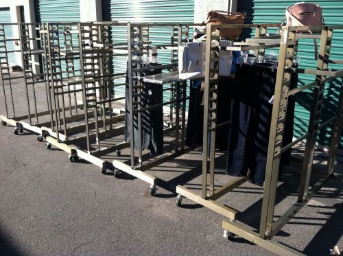 8 Rolling Retail Clothing Merchandise Racks Local Pickup Only