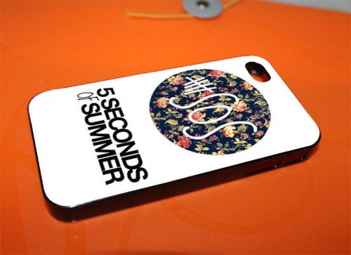 5SOS Seconds of Summer Logo Flowers for iPhone 4 4S 5 5S 5C 6 Cover Case