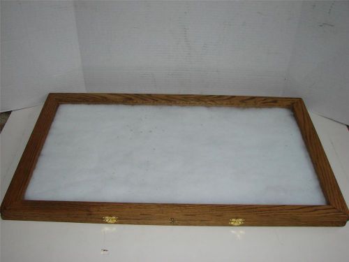 Custom Made Oak Display Case for Pinbacks, Medals, Pens And Small Collectibles