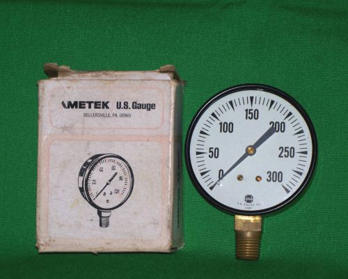 NOS Ametek USG #10894 2 1/2” 0-300 Pressure Gauge Indicator