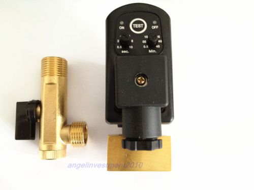 New 110v 1/2&#034; automatic electronic timed air compressor tank  drain valve 16b for sale