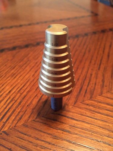 Bosch 8 in 1 titanium step drill bit 9/16&#034;-1&#034; for sale