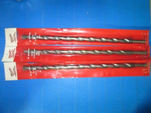 MILWAUKEE 48-20-6501 CARBIDE TIP HAMMER DRILL BITS NEW/UNUSED 5 PIECES