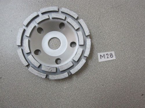5” Double Row Concrete Diamond Grinding Cup Wheel