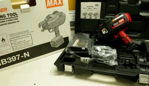 Max rb397 rebar tier 14.4  vt rebar tying tool up to #6x#5 w/ 5 cases tw897-apc for sale