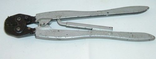 vtg. amp crimper model 22-18 type f gray handle