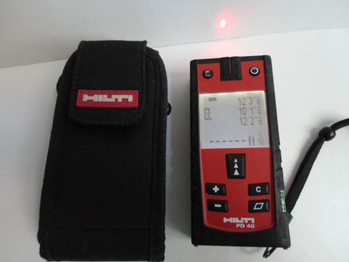UGLY Good used HILTI PD40 LASER range meter PD 40,FREE US SHIPPING