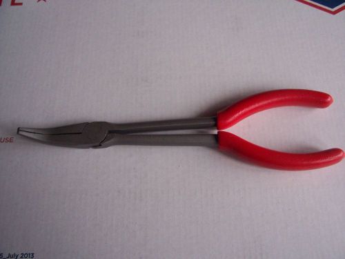 New Snap On Mini 35 Degree Bent Needle Nose Pliers 7 7/8&#034; Long