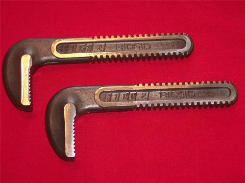 Ridgid hook jaw new fits pipe wrench pick any two sizes 10&#034; 31605 12&#034; 31630 for sale