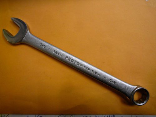Proto J1220 Combination Wrench 5/8&#034; 12 Point 8&#034; Long  MADE IN USA Free Shipping