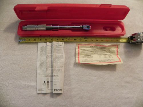 PROTO MODEL 6064C 3/8&#034; DRIVE 40-200 INCH-LBS TORQUE WRENCH