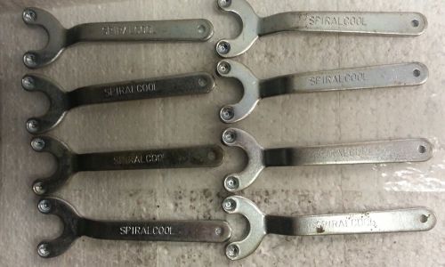 Lot of 8 SPIRALCOOL Pin Spanner Wrench 1-1/4&#034; Spread 5-3/4&#034; Length