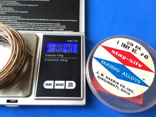 Harris - stay-silv, silver solder 45 % 80.4 grams for sale