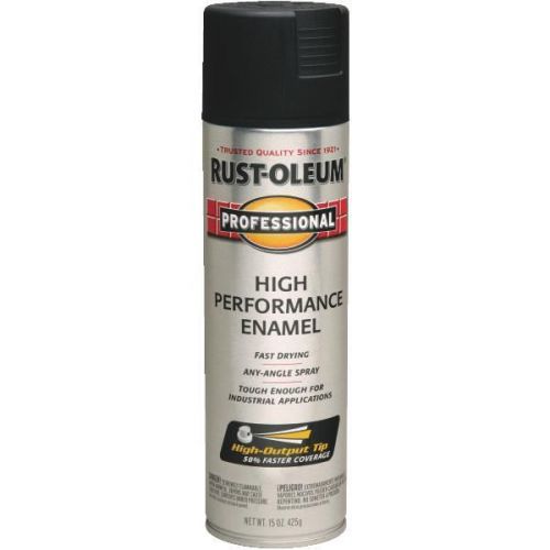 Rust Oleum 7578-838 Professional Fast Dry Enamels-FLAT BLK PRO SPRAY PAINT