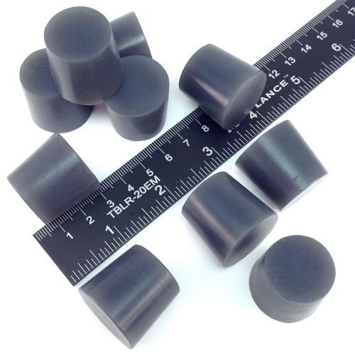 10Pc 15/16&#034; X 1&#034; #5 Silicone Rubber Tapered Stopper Plugs Powder Coating Paint