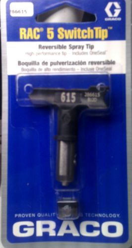 286615 New Genuine Graco RAC V Reversible Switch Tip Size 615 Airless with seal