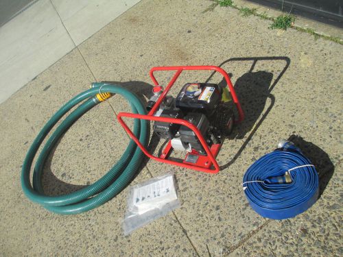 Multiquip  qp204  2&#034; water pump w/ hose honda gas engine  new for sale