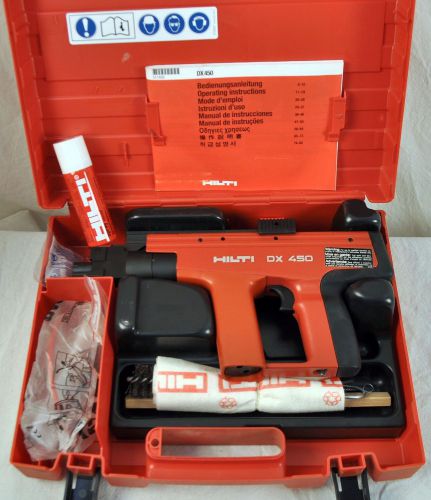 Hilti DX450 Powder Actuated Fastening System -- No Reserve &amp; Free Shipping