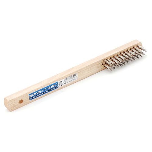 SK11 Stainless steel Wire Brush Wood Handle 3 No.3