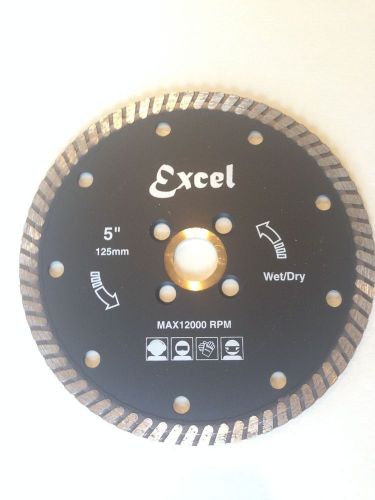 5&#034; Excel Turbo Blade for Granite Marble Engineered Stone Cement