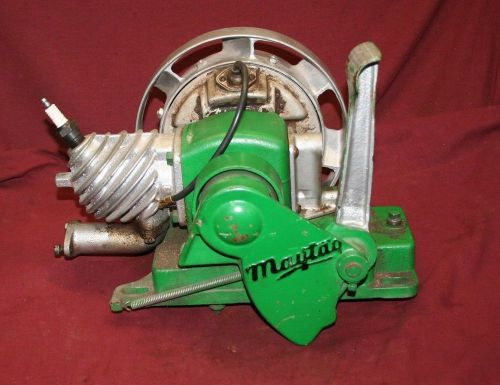 Great Running Maytag Model 92 Gas Engine Motor Hit &amp; Miss Wringer Washer #?07367