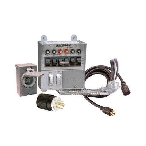 Reliance pro/tran 6-circuit 30-amp generator transfer switch kit for sale