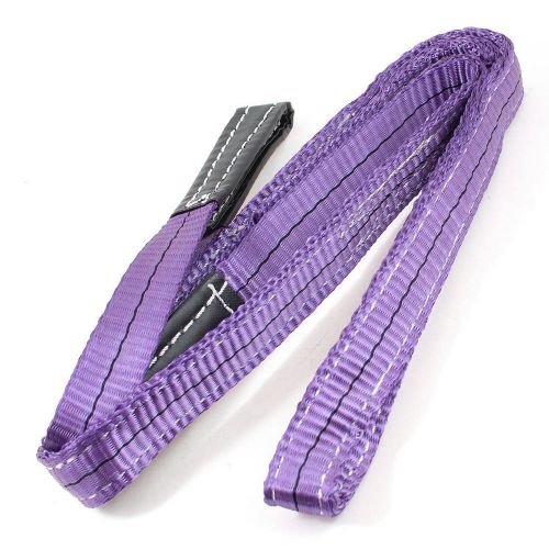 Purple 1t straight capacity eye to eye web lifting strap tow strap 6.6ft for sale