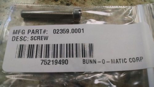Bunn flat head screw 02359.0001 and washer 01522.0001 for sale