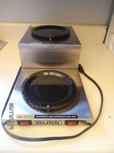Bunn WL2 Low Profile SS Step Up Commercial Coffee Decanter Warmer Dual Burner