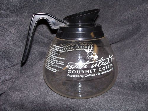 CARAFE--COFFEE POT-- COMMERCIAL--GLASS--12 CUP--FITS BUNN AND OTHERS--