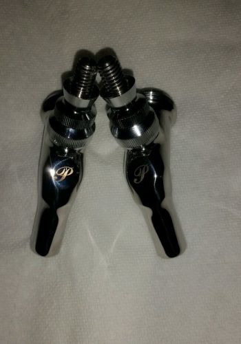 2 used stainless steel Perlick faucets 525ss
