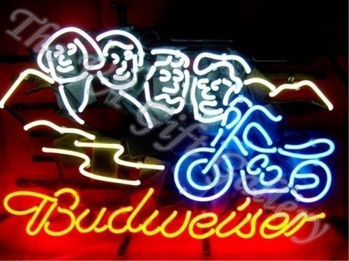 Budweiser Sturgis Neon Sign Light Football Beer Bike Alcohol Mt Rushmore 24x13