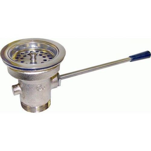 Sink Waste Valve - Straight Handle 2&#034; Drain Outlet