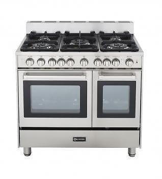 Verona 36&#034; gas range with double oven - stainless steel ~ for sale
