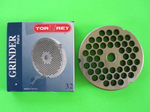 #32 x 3/8&#034; s/s meat grinding disc plate for torrey m-32 fs-32 grinder for sale