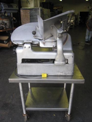 Berkel auto/manual 2 speed meat cheese slicer s/s table #817x  12&#034;knife sharper for sale